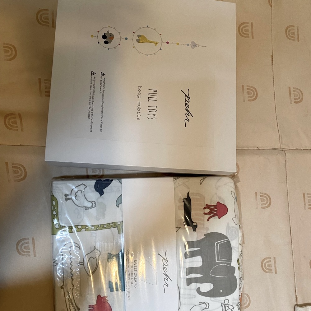NWT Pehr Felt Mobile and Matching Sheet